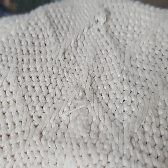 Cabi 297 M Cream "Socialite" Knit Open Front Cardigan Sweater jacket - Picture 7 of 14